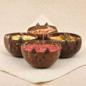 ชามมะพร้าวธรรมชาติทำมือ  ภาชนะเสิร์ฟตกแต่งรักษ์โลก  ปรับแต่งได้ ทนทาน บรรจุกล่องสำหรับงานแต่งงาน  ผู้ผลิตจากเวียดนาม - Product Image 5