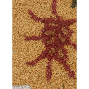 พรมขนสัตว์ผสมวิสโคสลายดอกไม้คลาสสิก Hacienda Ivory แบบทัฟท์ด้วยมือ รูปทรงสี่เหลี่ยมผืนผ้า หนา 10 มม. สำหรับห้องนั่งเล่น ห้องโถง ทางเดิน-Taq-104 - Product Image 3