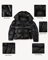 Veste matelassée à capuche pour homme, coupe ample, tendance, décontractée, doublée à carreaux, idéale pour l'extérieur en hiver, personnalisable OEM, vente en gros