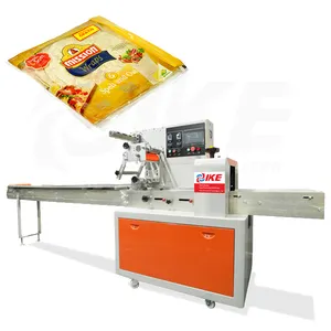 High speed automatic flow wrapper tortilla pillow packing machine