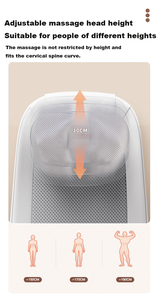 NINGDECRIUS 2024 vente chaude prix d'usine Portable masseur complet du corps <span class=keywords><strong>siège</strong></span> <span class=keywords><strong>de</strong></span> voiture <span class=keywords><strong>dos</strong></span> Relax Shiatsu coussin <span class=keywords><strong>de</strong></span> <span class=keywords><strong>massage</strong></span> chauffant - Product Image 3