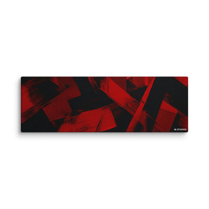 Crimson Havoc Legacy Luxe Canvas Art Modern-Classic Abstract Blue Black Contemporary Art Deco for Classic Christmas Hanging - Product Image 3