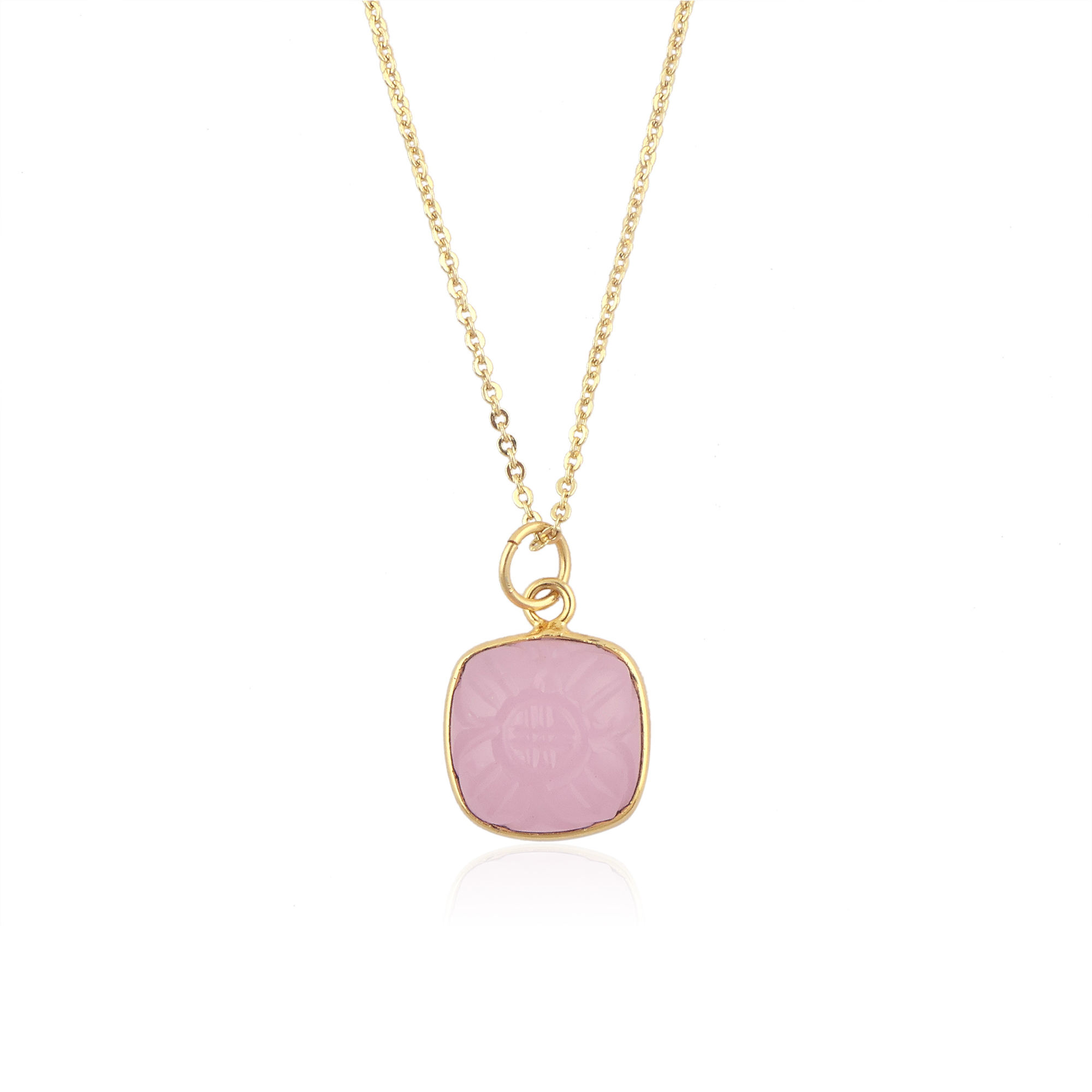 พลอยคาลซิโดนีสีชมพู