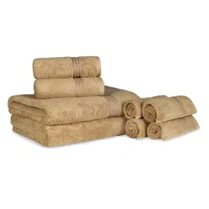 Cotton 6-Piece Towel Set Bathroom Essentials Towels for Bathroom Apartment Guest Bath Face Hand Bath Towels