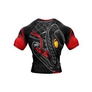Rashguard à manches longues Compression personnalisé pour hommes Style sportif MMA Fitness hauts en tissu tricoté pour les occasions - Product Image 4