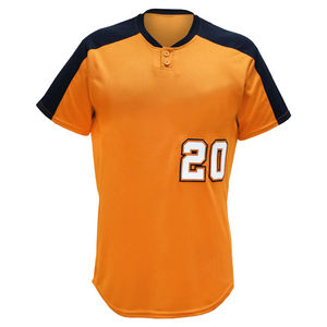 Uniforme de baseball personnalisé léger de haute qualité 100% polyester pour hommes, surdimensionné, respirant, séchage rapide, logo personnalisé, prix - Product Image 5