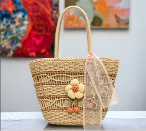 Sac fourre-tout en paille tressée de qualité supérieure pour femmes, sacs de plage en macramé au crochet, directement du fournisseur indien - Product Image 2