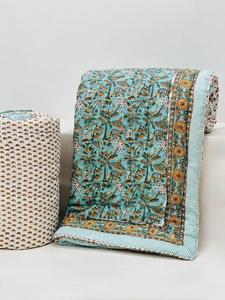 Moderno de lujo indio Ultra suave edredón King Size bloque de mano impreso reversible ropa de cama de invierno con calidez comodidad ponderada - Product Image 2