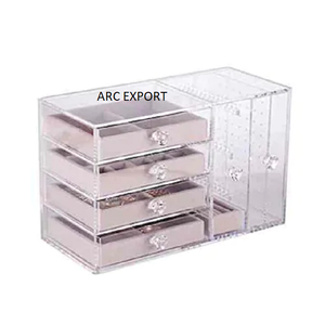 Boîtes de rangement design à 3 compartiments en acrylique Dernière décoration design Boîte de rangement fantaisie en acrylique transparent à prix abordable - Product Image 5