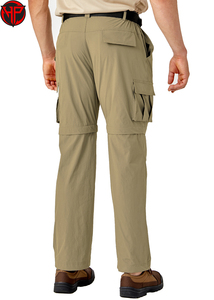 Pantalones Cargo tácticos 2 en 1 ligeros de verano para hombre, pantalones deportivos de secado rápido con logotipo personalizado y piernas extraíbles, estilo de trabajo - Product Image 6