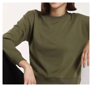 เสื้อฮู้ดผู้หญิงผ้าฝ้าย 100% ทรงหลวม พิมพ์ลายตามสั่ง ผลิตแบบ OEM ขายส่ง ตามขนาดที่ลูกค้าต้องการ - Product Image 4