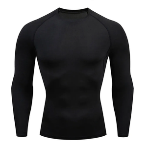Haute qualité sur mesure BJJ MMA polyester spandex Rash Guard pour hommes respirant et doux avec protection UV - Product Image 2