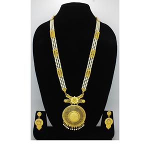 Joyería Antigua India chapada en oro de moda de latón puro indio nupcial boda desgaste joyería conjunto de collar de alta calidad - Product Image 6