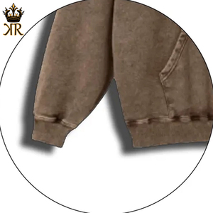 Sweat à capuche pour homme en coton 100% de haute qualité, manches longues, logo imprimé personnalisé, broderie, tissu épais, sweat à capuche d'hiver, lavage à l'acide - Product Image 5