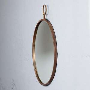 Nouveau cadre de miroir en cuivre élégant avec un savoir-faire antique pour ajouter du charme au décor de l'entrée et du couloir - Product Image 1