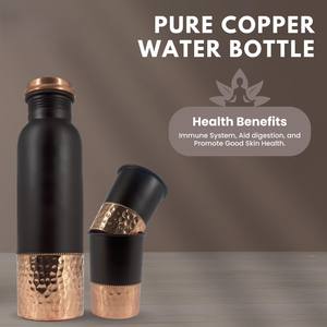 Botella de Cobre Ayurvédica de los Siete Chakras y Juego de Vasos, Botella de Cobre Puro Hecha a Mano con Juego de Vasos, a Prueba de Fugas - Product Image 5