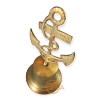 Cloche d'ancre en laiton massif de style antique décor nautique cadeau maritime avec impression de découpe polie bateau/cloche de bateau