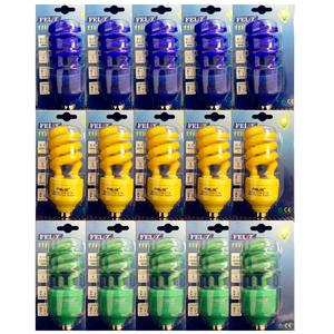 Bombilla LED Espiral DON FELIZ para Halloween, Bajo Consumo, 2700K, Blanco Cálido Suave, Cristal, Base E27, 11W, Sensor de Luz, Residencial - Product Image 1