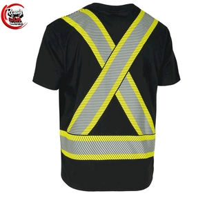 Camiseta de trabajo con logotipo personalizado para hombre Ropa DE SEGURIDAD reflectante de alta visibilidad - Product Image 2