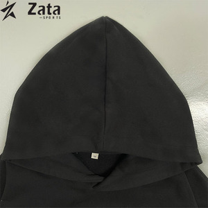 Sweat à capuche unisexe surdimensionné pour homme, de haute qualité, avec logo imprimé en relief, écologique, respirant, uni, hiver, décontracté, lourd et doublé - Product Image 5