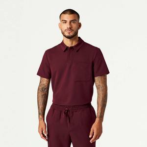 Uniformes Médicos de Lujo para Hombre, Pantalones Deportivos para Trabajadores de la Salud, Conjuntos de Uniformes Médicos con Cuello, Uniforme Médico de Hospital, Tela de Spandex/Poliéster - Product Image 2