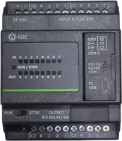 Mini PLC GIC PL-100 PC10BD16005D1 con Programación PLC RS485/RS232 112 E/S 24VDC Memoria Flash y RAM