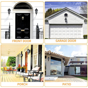 Crépuscule à l'aube applique murale extérieure noir 17 pouces extérieur étanche porche applique murale pour porte de garage de <span class=keywords><strong>maison</strong></span> - Product Image 6