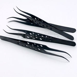 RMI vente en gros nouveau Design pince à épiler à prise entière meilleure qualité pince à cils noir Plasma pince à épiler à extension de cils de qualité supérieure - Product Image 3