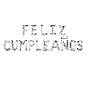 Globo de fiesta Party Love Happy Birthday plateado 45CM 12 piezas por bolsa - Product Image 3