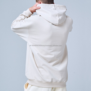 เสื้อสเวตเชิ้ตโอเวอร์ไซส์คุณภาพสูง ผ้าฝ้าย 100% ไม่มีแบรนด์ สำหรับผู้ชาย ปักโลโก้ตามสั่ง มีไซส์พลัส พร้อมลายพิมพ์ 3 มิติ - Product Image 3