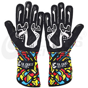 Guantes de dedo completo de marca personalizada impulsados Antideslizante Kart Racing Estilo de cinco dedos para ciclismo Opciones de color personalizadas - Product Image 2