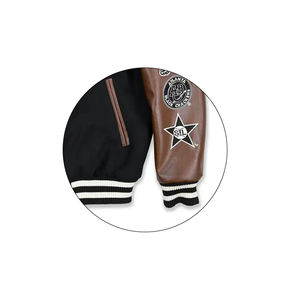 OEM personnalisé hommes décontracté laine mélangée chenille broderie Baseball Letterman Bomber varsity veste High Street Style hiver extérieur - Product Image 6
