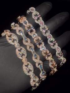 Trending Ruby Hip Hop Bracelet VVS Moissanite Lab Grown Diamond ETA Quartz Custom Made Iced Pointer Stainless Steel Strap - Product Image 3