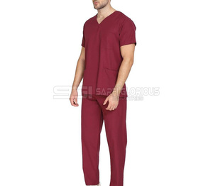 Uniforme Médico de Alta Calidad para Hombre, Uniforme Médico de Venta Caliente, Conjuntos de Uniformes Médicos con Cuello Alto y Manga Corta, Uniforme Médico Hecho a Medida - Product Image 3