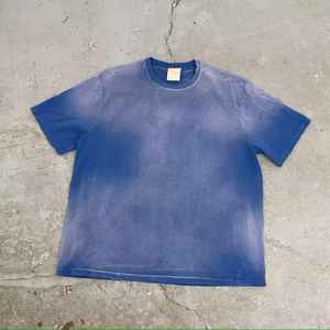 T-shirt personnalisé surdimensionné Streetwear teint uni 100% coton lavé à l'acide pour hommes - Product Image 6