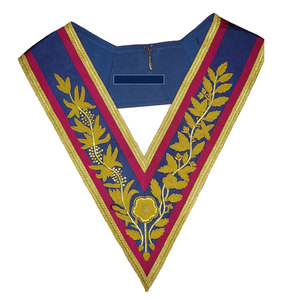 Haute Qualité 14 Degrés Franc-Maçon Rite Écossais Collier En Gros Maçonnique Regalia Broderie Artisanat Couture Prix Compétitif" - Product Image 2