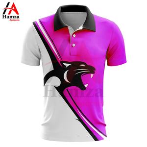 Polo tissu couleur et taille sublimation chemise dernière conception imprimé léopard pour hommes personnalisé polos à manches courtes - Product Image 1