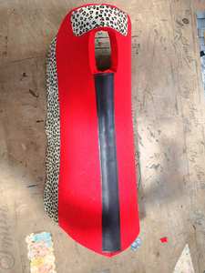 Premium doux qualité Sports de plein air équestre Western cheval laine feutre tapis de selle couleurs rouges Hairon léopard Design 100% laine - Product Image 4