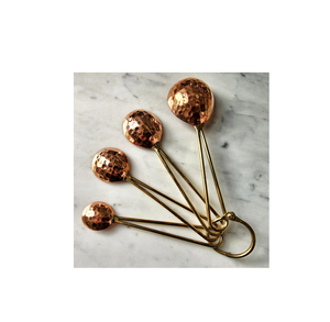 ช้อนตวงทำจากทองแดงใช้สำหรับทำอาหารและอบของเหลวแบบแห้งขัดเงาด้วยราคาที่ดีที่สุด - Product Image 6