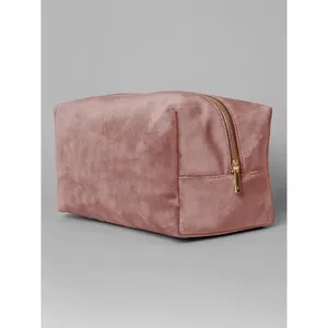 Trousse de beauté en velours personnalisée, organiseur de maquillage durable - Product Image 2