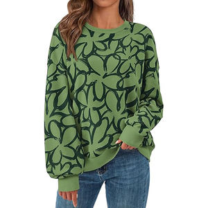 Sudadera Holgada de Corte Largo para Mujer, Silueta Extendida, Tacto Suave, Superficie Lisa, Estilo Moderno en Capas - Product Image 4