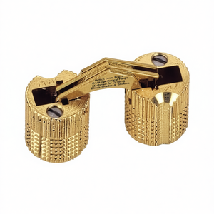 Hettich 14mm Brass Single-Mortise Cylindrical Hinge Machined for Drilling for <b>Blinds</b> Shades & Shutters - Product Image 2