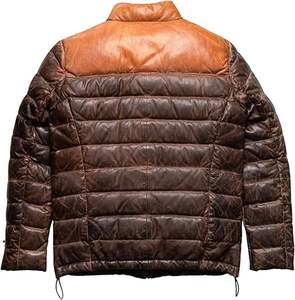 Dernières vestes pour hommes Vêtements d'extérieur d'hiver Veste en cuir chaude d'hiver personnalisée OEM pour hommes à prix abordable - Product Image 2