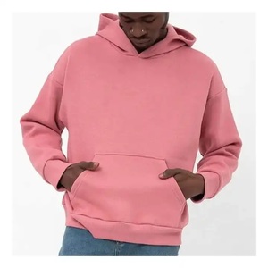 Sweatshirts surdimensionnés avec logo personnalisé poids lourd brodés personnalisés pullover sweats à capuche unis vierges sweat à capuche unisexe - Product Image 2