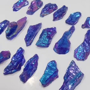 Cuentas sueltas de coral de cristal natural para hacer joyas azules - Product Image 4