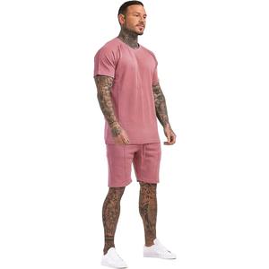 À la mode hommes court 2 pièces tenues ensemble décontracté mode été Shorts manches courtes t-shirts ensemble survêtements ensemble unisexe vêtements de sport hommes OEM - Product Image 4