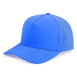 Casquette de Baseball Personnalisée à 5 Panneaux en Nylon Performance Logo Imperméable Flottant Extérieur Style Hip Hop avec Trou Laser Sports de Pêche - Product Image 6