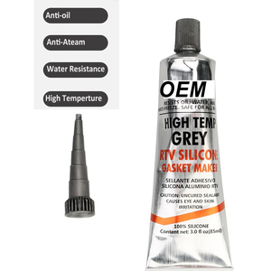 Sellador de Silicona RTV Gris Rígido de Alto Torque, Seguro <span class=keywords><strong>para</strong></span> Sensores, No Corrosivo, Resistente a Vibraciones, 3 oz - Product Image 1
