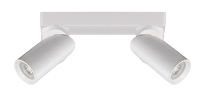 Lampada a striscia in alluminio modello Bremen GU10 con 2 faretti (Jueric 10376) - Product Image 1