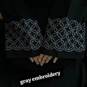 Kimono informal elegante modesto bordado a mano para mujer Abaya XXL ropa musulmana tradicional hecha a mano para adultos característica de botón - Product Image 1